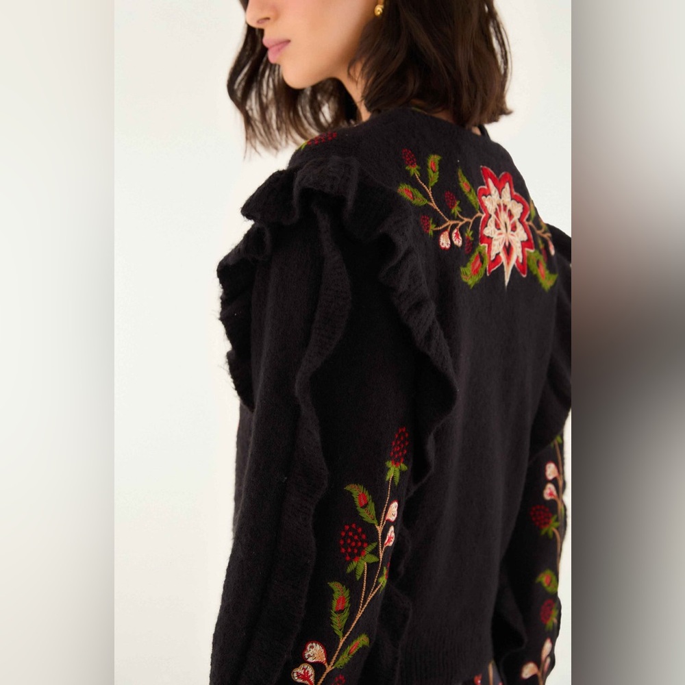 Farm Rio: Black Berry Embroidery Knit
Cardigan - Picture 4 of 12